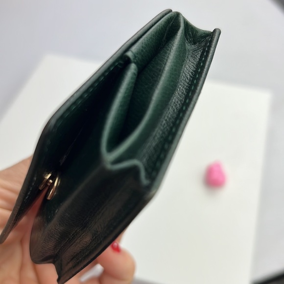 Auth. Louis Vuitton Taiga Porte Mannaie Boite Leather Coin Purse Wallet Mini Vtg - Picture 2 of 13